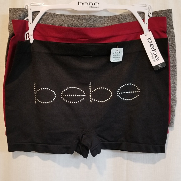 bebe Other - Nwt 3 pack boyshorts logo on the butt 3x plus